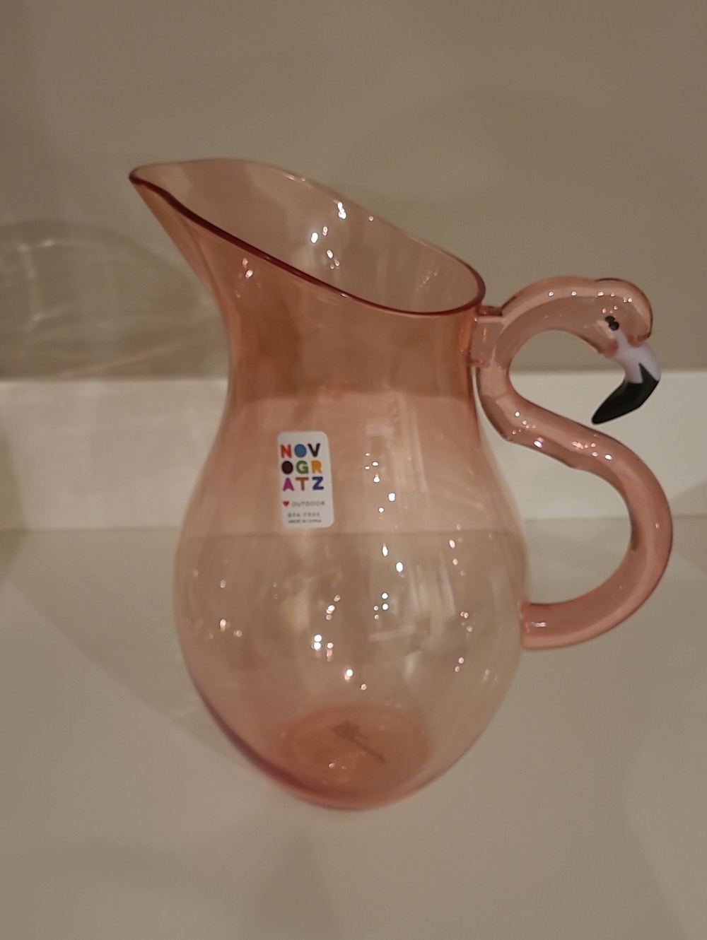 💗 NWT Novogratz Pink Flamingo Pitcher